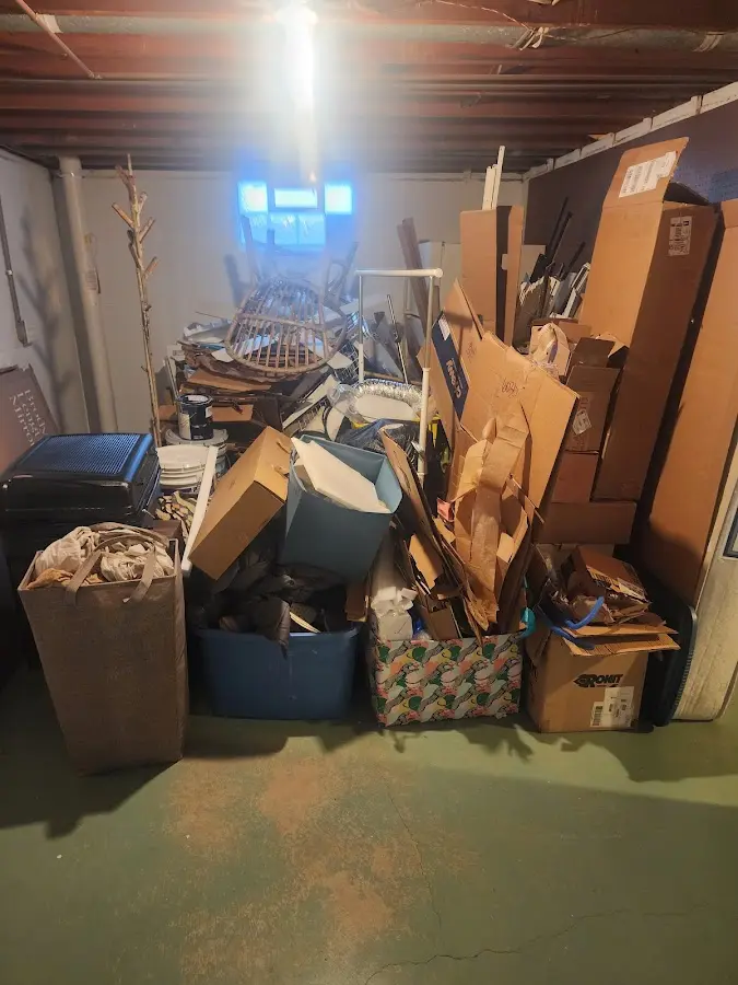 Roll-off dumpster container at job site for Concrete Dumpster Rental in Marlow Heights